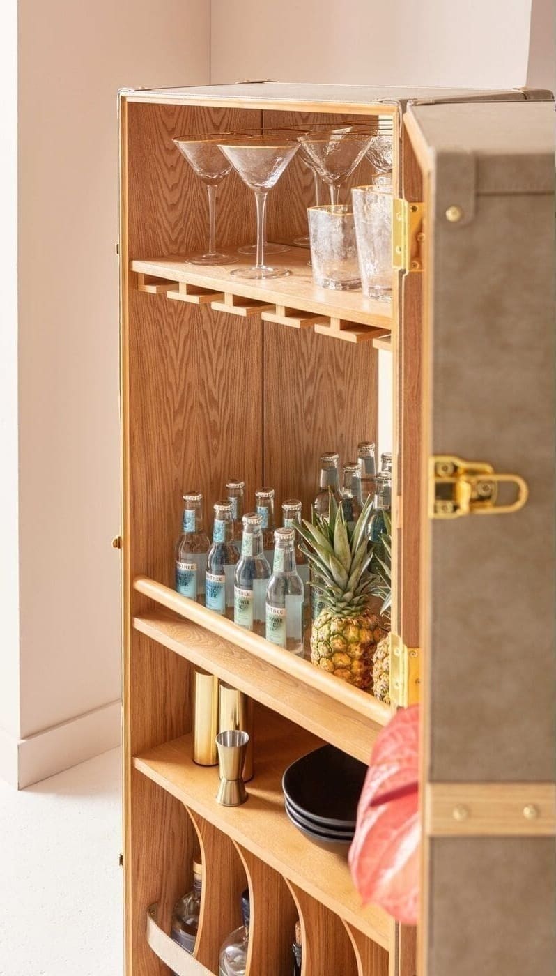 Barkast West Coast Mobile 60x154cm Kare Design Kast|Bergkast 82885
