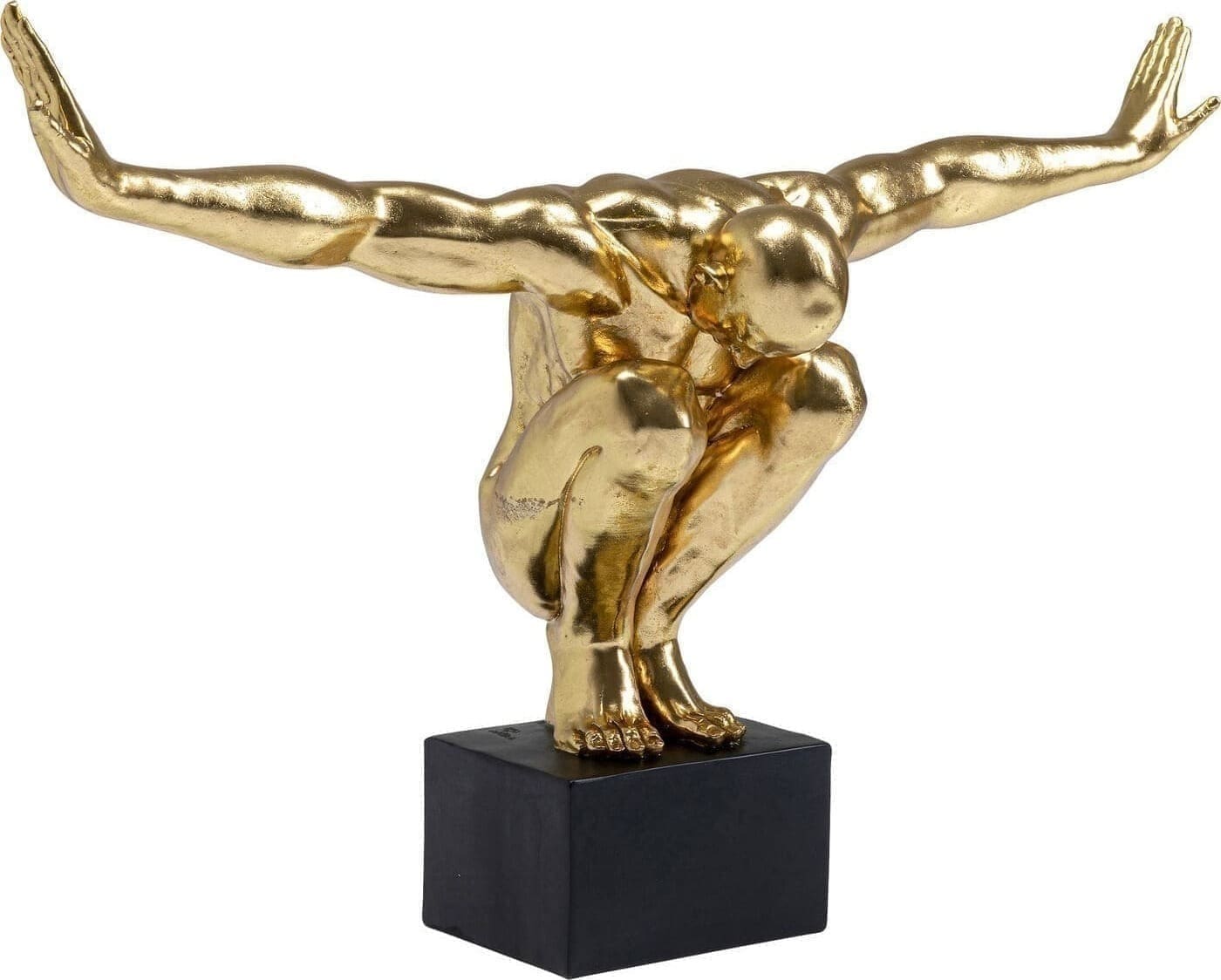 Beeld Athlete XL Gold Kare Design Beeld 51524