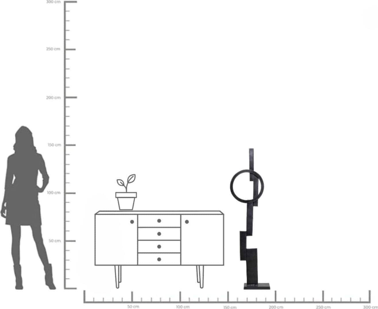 Beeld Balance 148cm Kare Design Beeld 54036