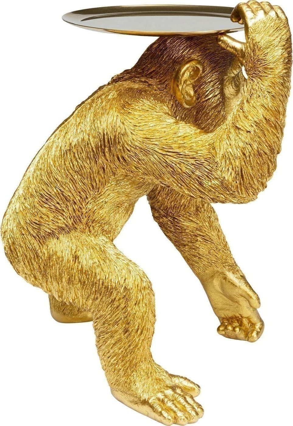 Beeld Butler Playing Chimp Gold 52cm Kare Design Beeld 53411