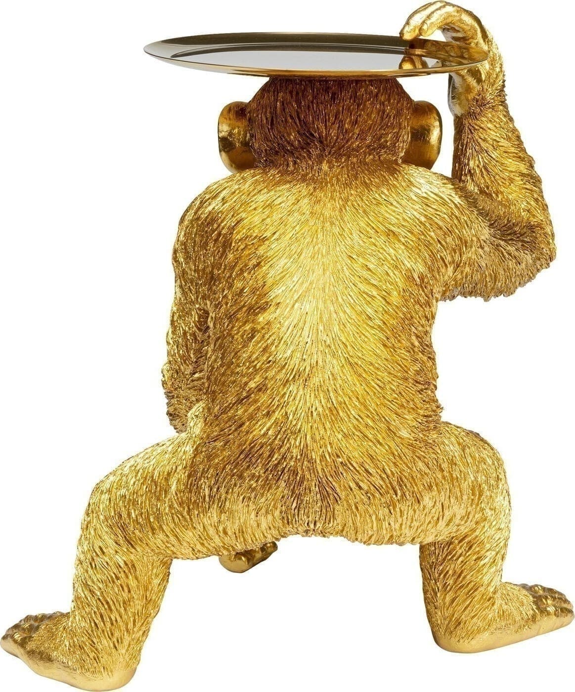 Beeld Butler Playing Chimp Gold 52cm Kare Design Beeld 53411