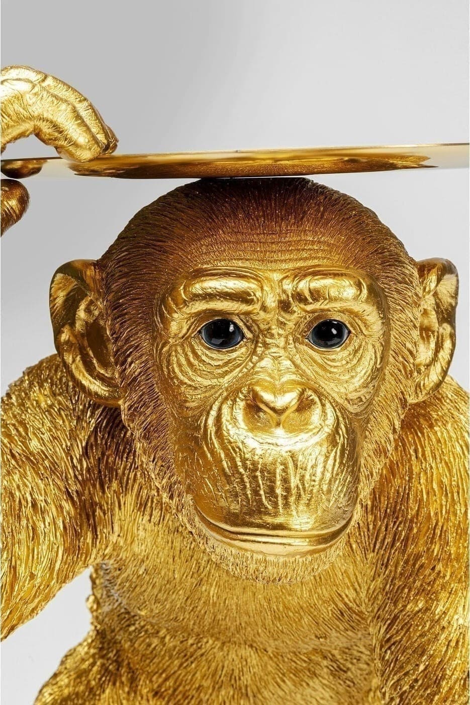 Beeld Butler Playing Chimp Gold 52cm Kare Design Beeld 53411