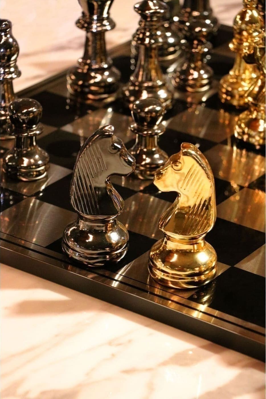 Beeld Chess 60x60cm Kare Design Beeld 51529