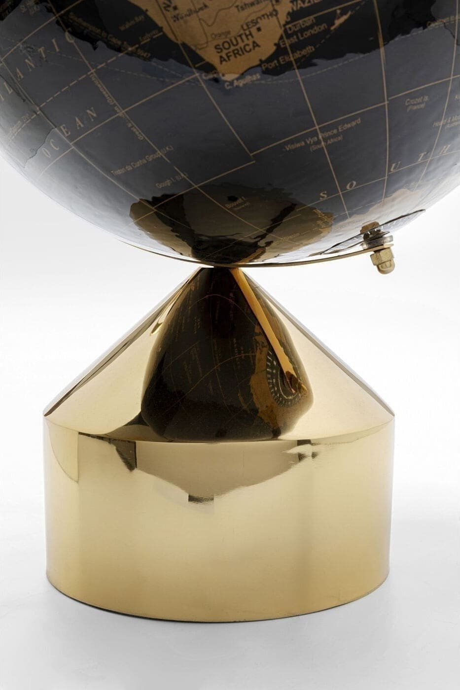 Beeld Globe Top Gold 47cm Kare Design Beeld 53926
