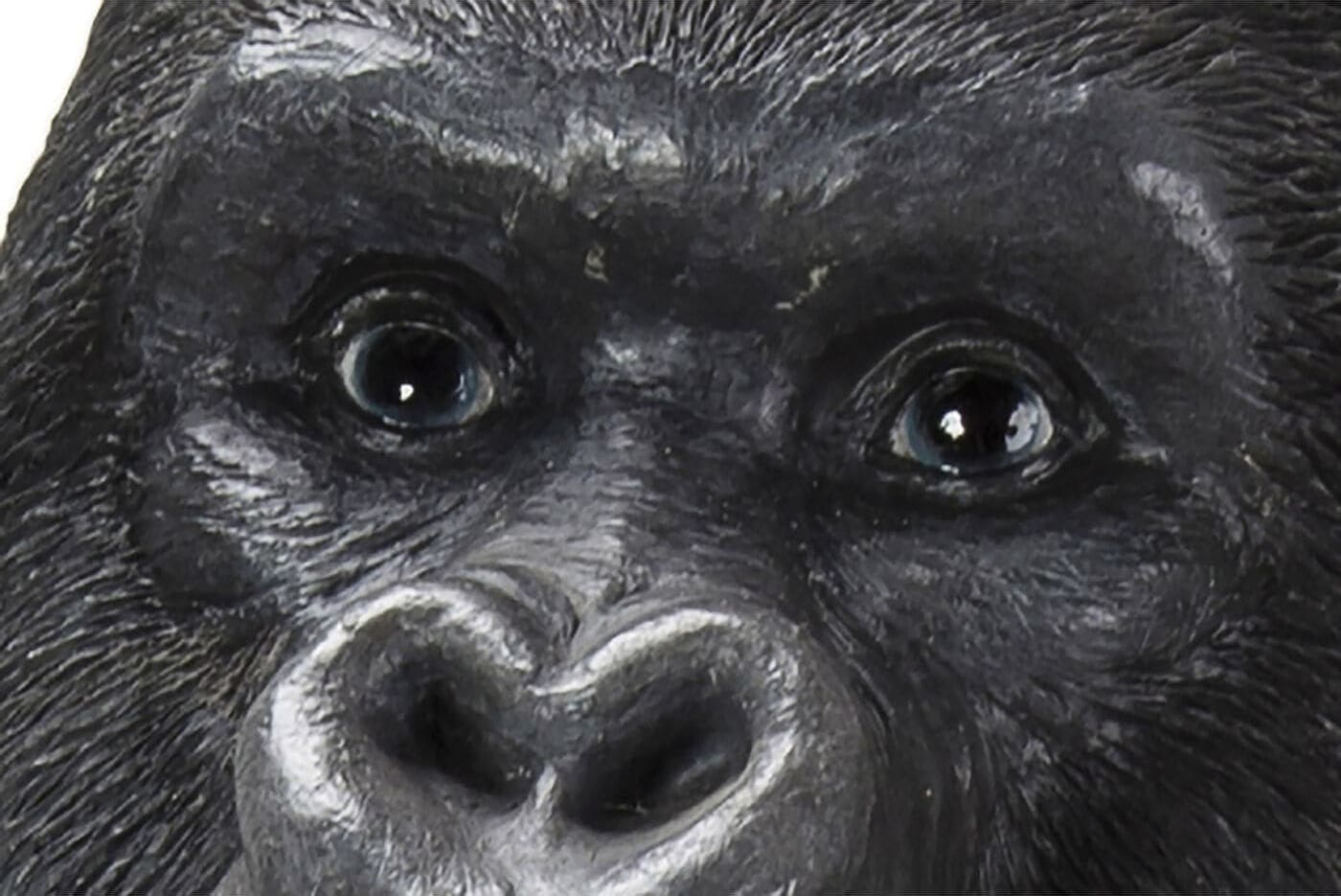 Beeld Monkey Gorilla Side XL Black 76cm Kare Design Beeld 39378