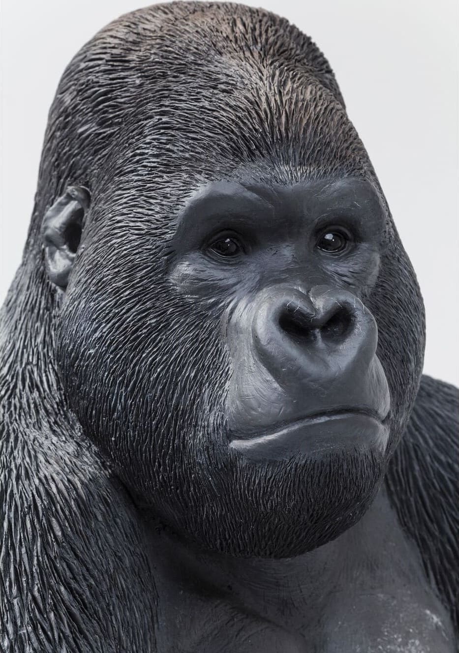 Beeld Monkey Gorilla Side XL Black 76cm Kare Design Beeld 39378