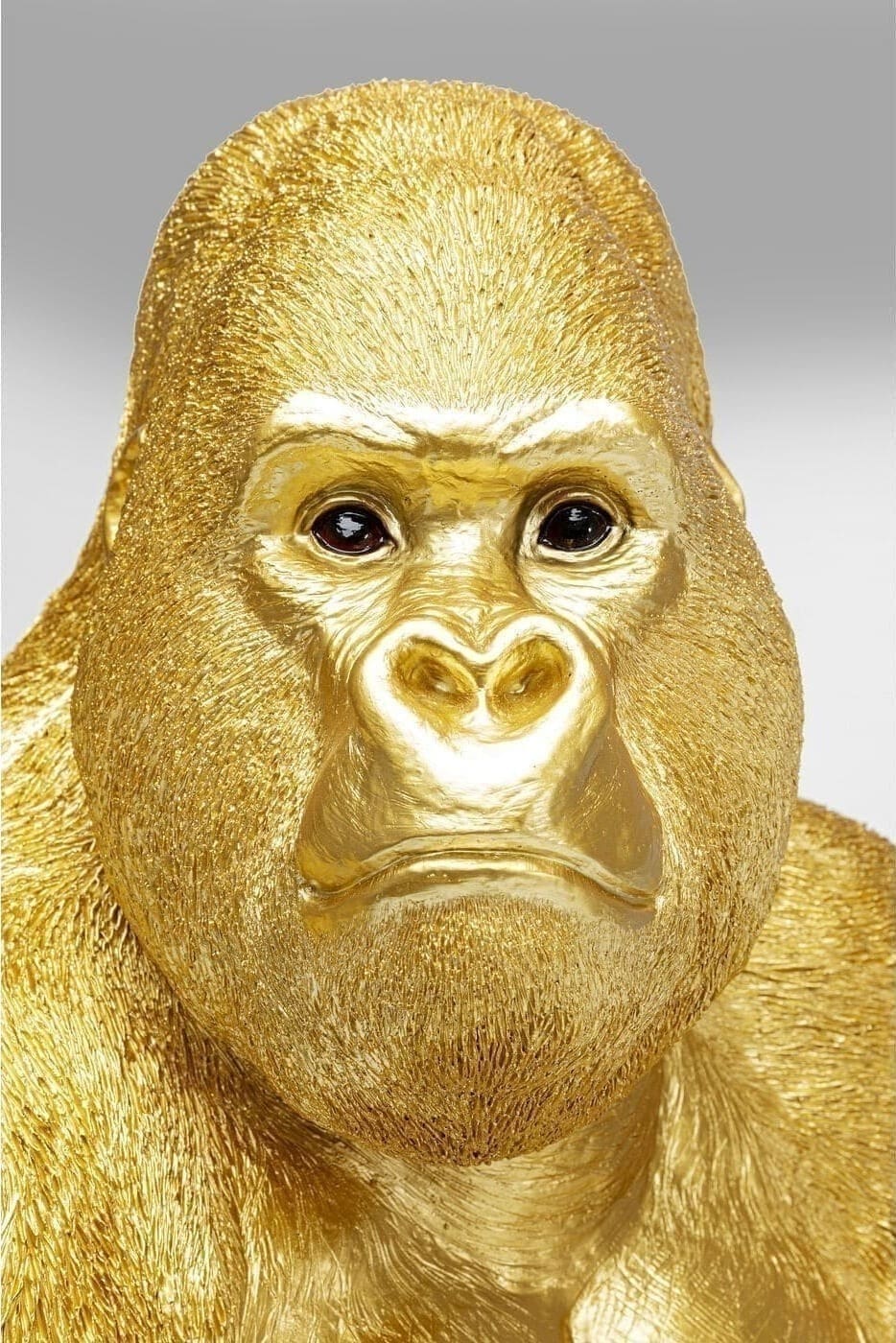 Beeld Monkey Gorilla Side XL Gold 76cm Kare Design Beeld 61445
