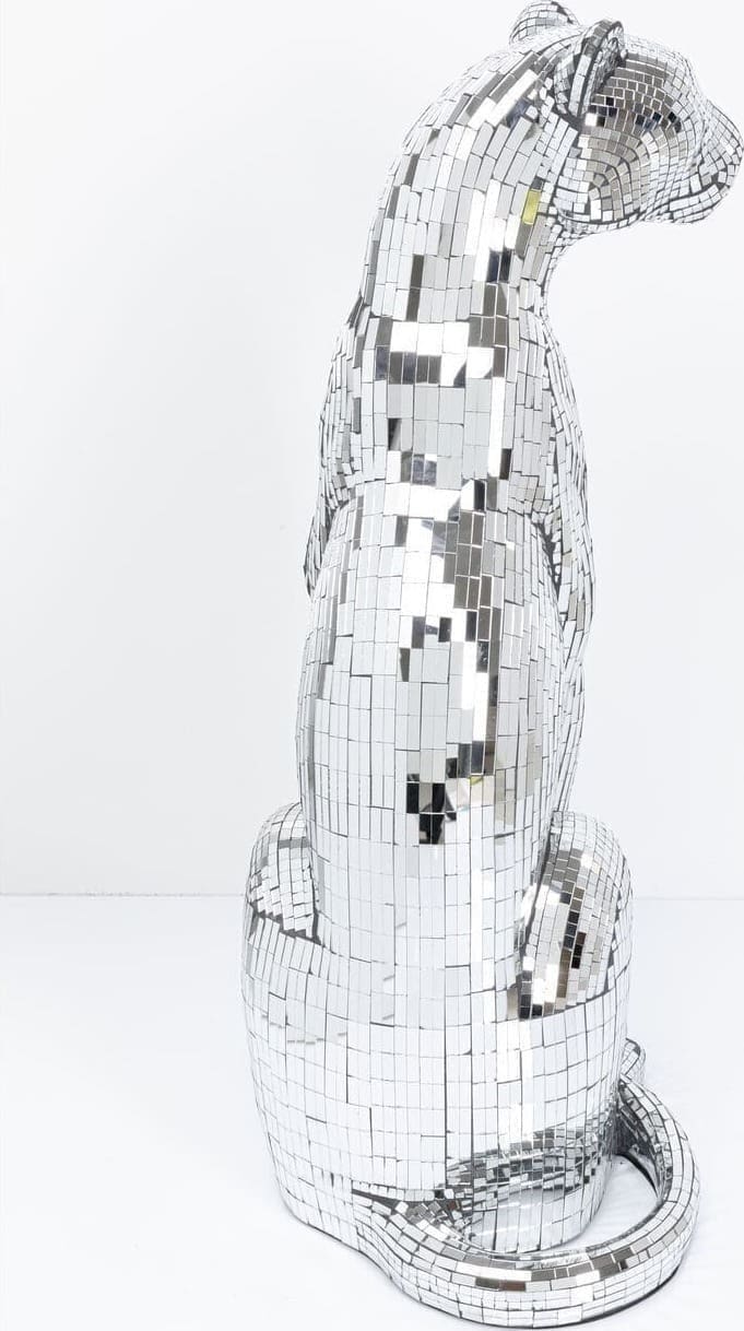 Beeld Mosaic Welcome Panther Right XL 150c Kare Design Beeld 39253