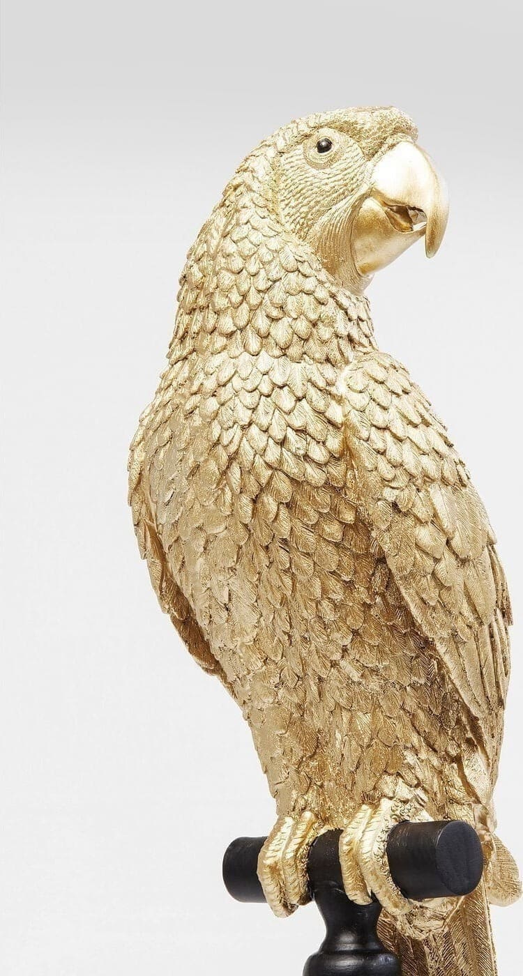 Beeld Parrot Gold 116cm Kare Design Beeld 61630