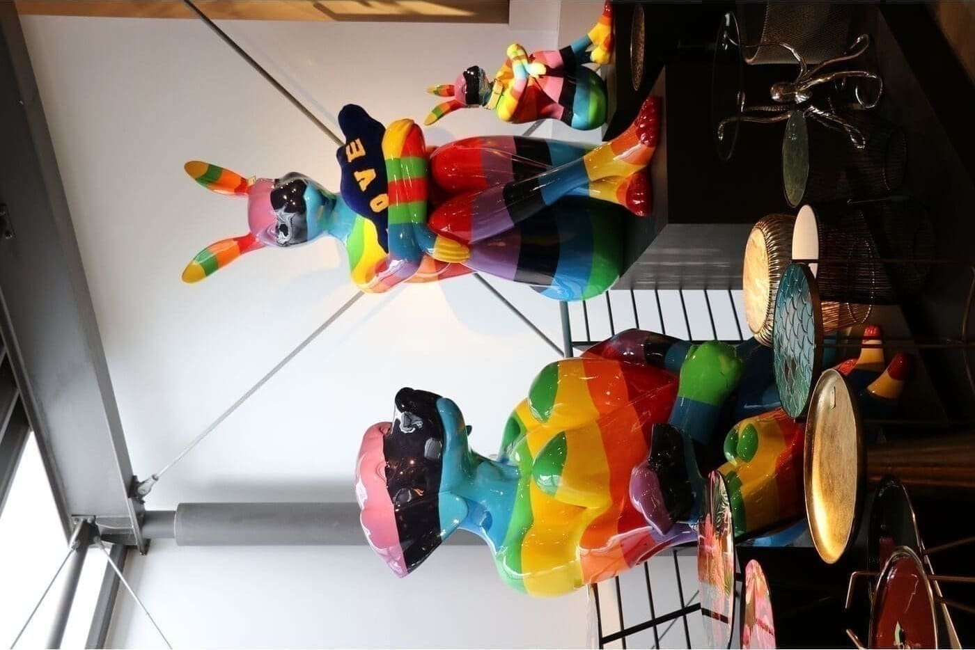 Beeld Rabbit Gillie Rainbow 80 Kare Design Beeld 52547