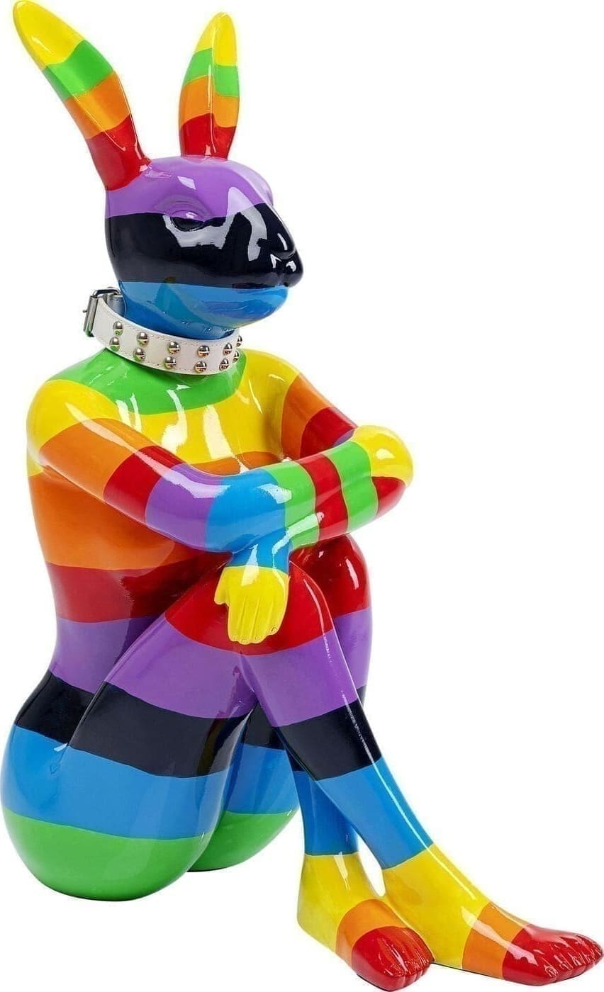 Beeld Rabbit Gillie Rainbow 80 Kare Design Beeld 52547