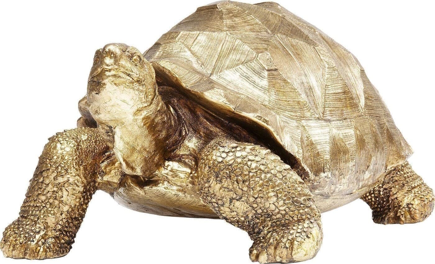 Beeld Turtle Gold Medium 40cm Kare Design Beeld 61959