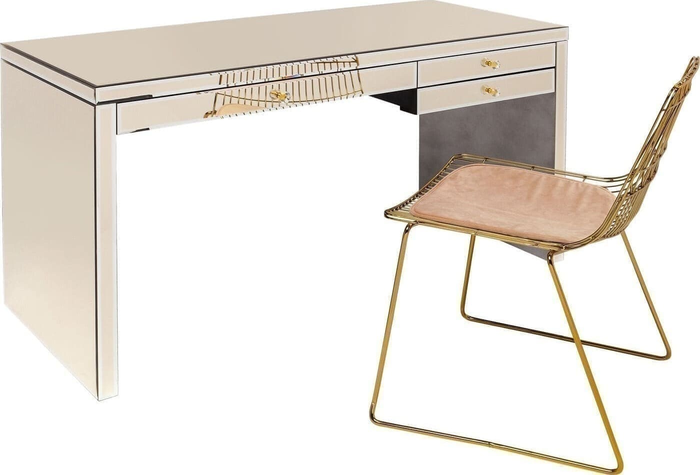 Bureau Luxury Pearl 140x60cm Kare Design Bureau 84158