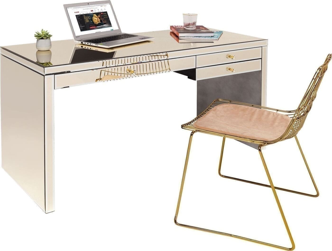 Bureau Luxury Pearl 140x60cm Kare Design Bureau 84158
