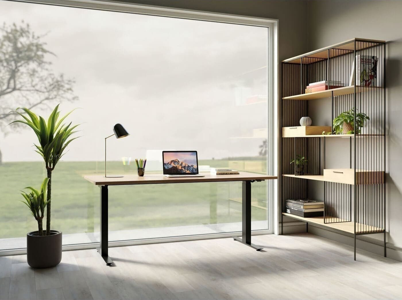 Bureau Office Jackie Oak Black 160x80 Kare Design Bureau 84951