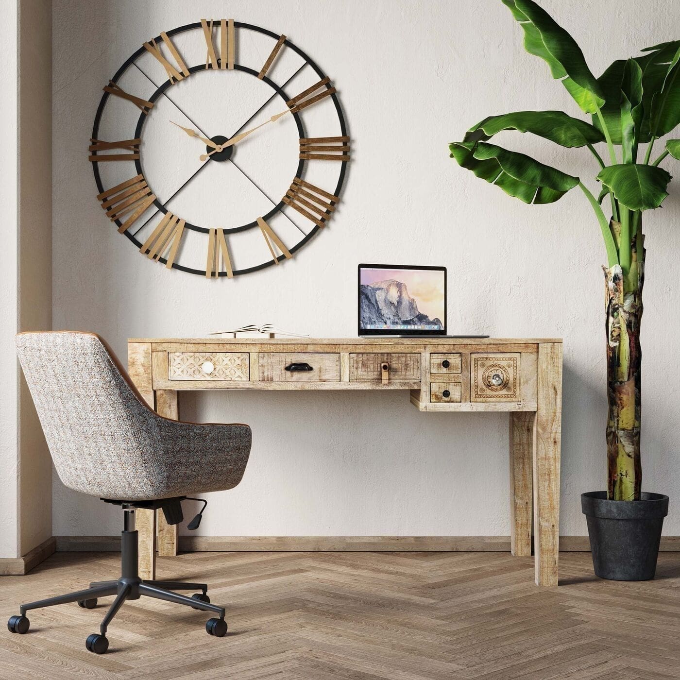 Bureau Puro 135x60cm 6Drawers Kare Design Bureau 81333
