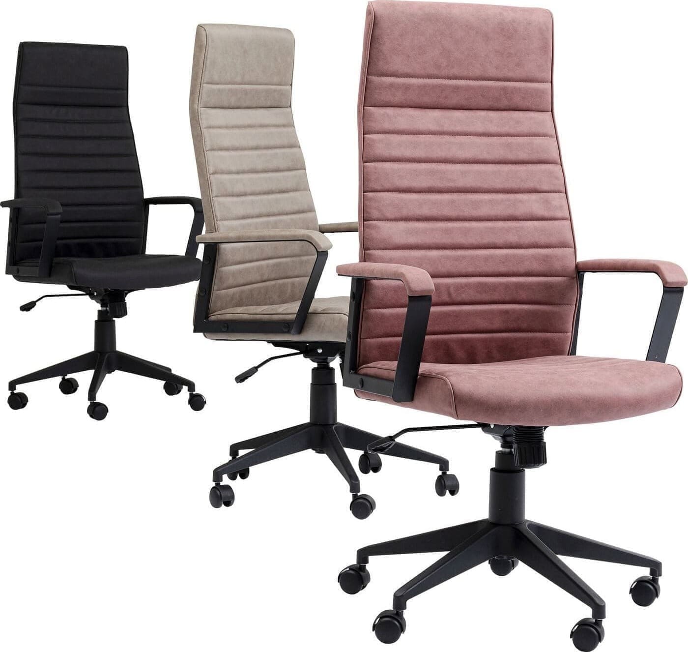 Bureaustoel Labora High Black Kare Design Bureaustoel 84743