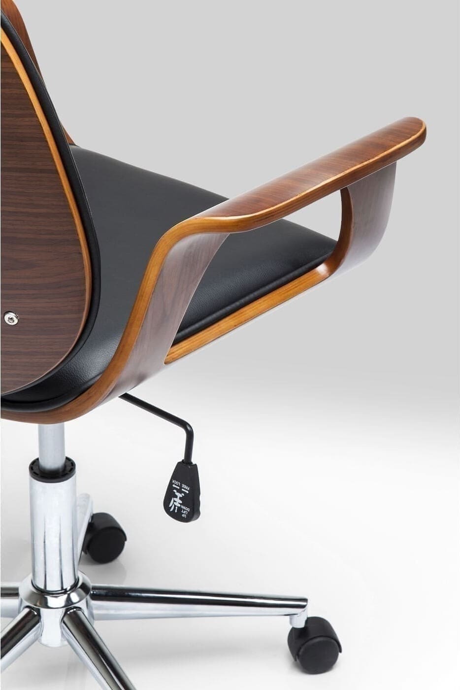 Bureaustoel Patron Walnut Kare Design Bureaustoel 79696