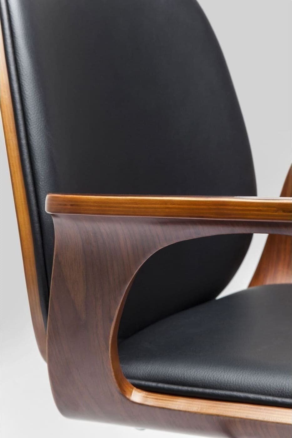 Bureaustoel Patron Walnut Kare Design Bureaustoel 79696