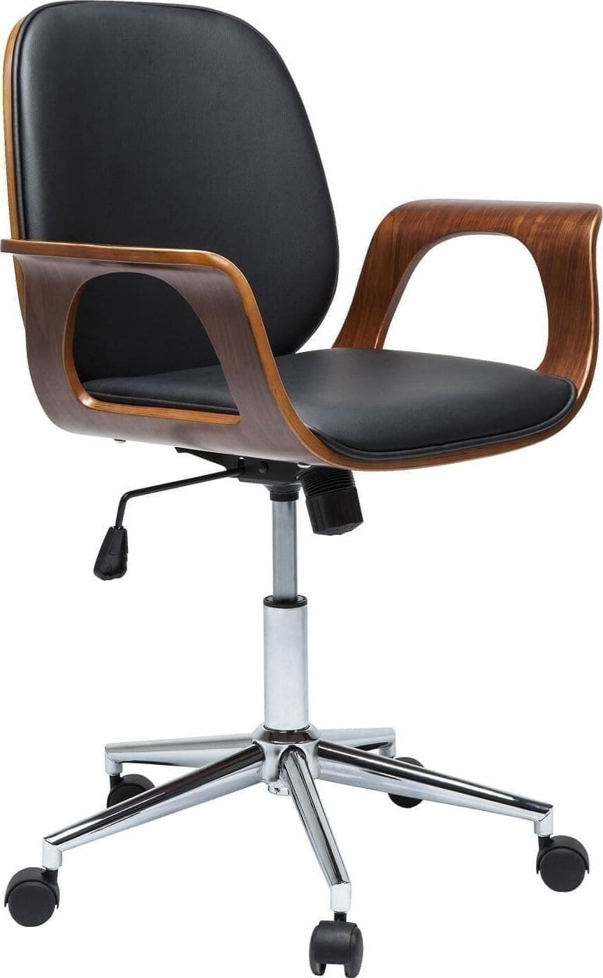 Bureaustoel Patron Walnut Kare Design Bureaustoel 79696