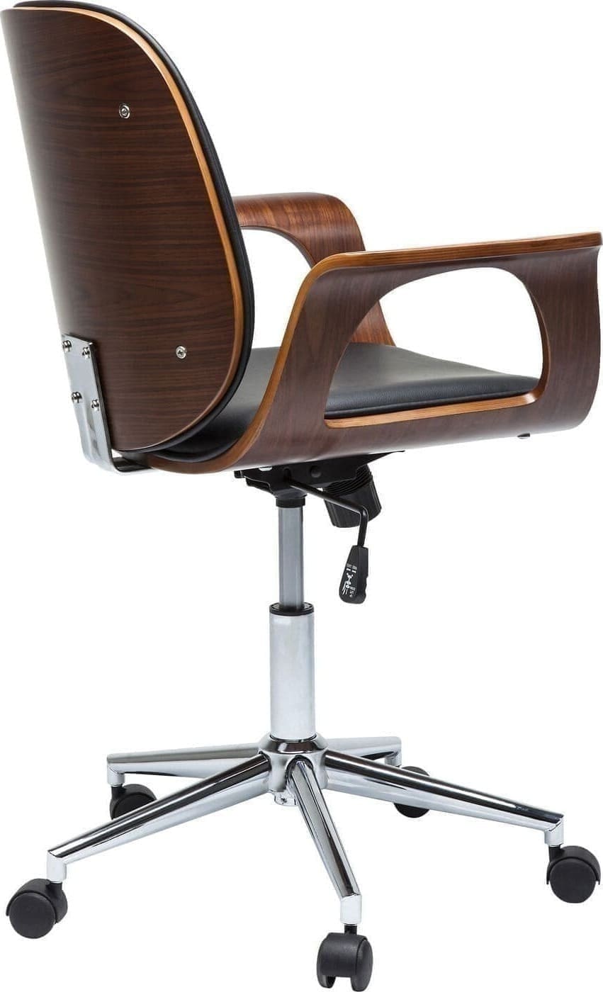 Bureaustoel Patron Walnut Kare Design Bureaustoel 79696