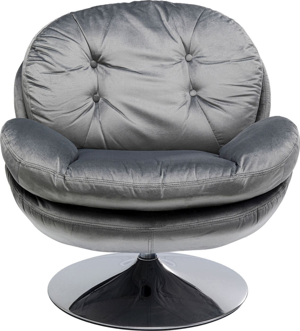 Draaistoel Met Arm Cosy Grey Kare Design Armstoel 85527