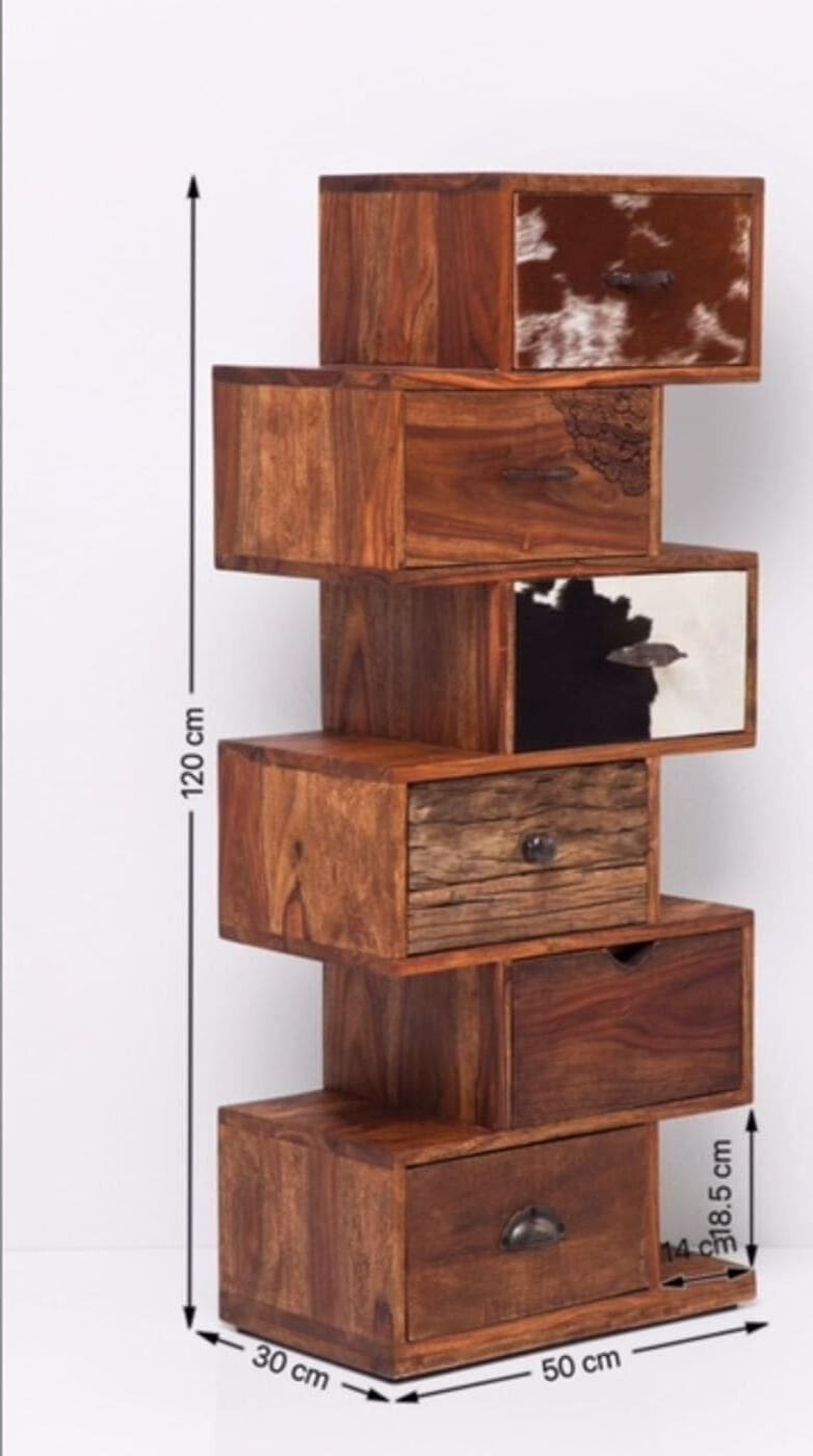 Dressoir Rodeo Zick Zack 6Drw Kare Design Dressoir 78337