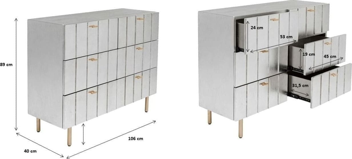 Dressoir Venice Line 106 Kare Design Dressoir 81045