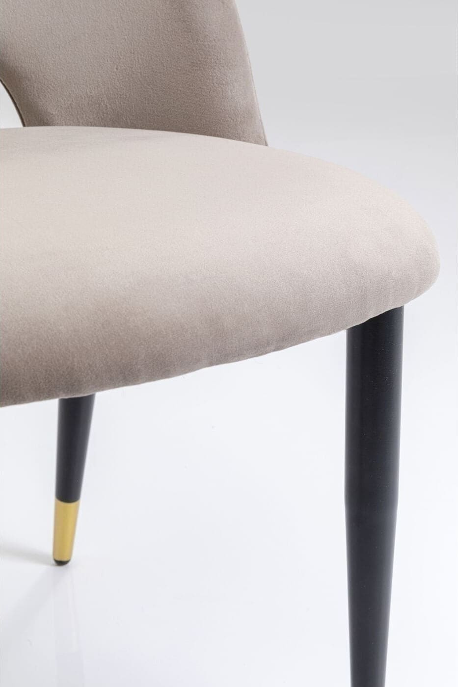 Eetkamerstoel Iris Velvet Taupe (2/Set) Kare Design Eetkamerstoel 80084