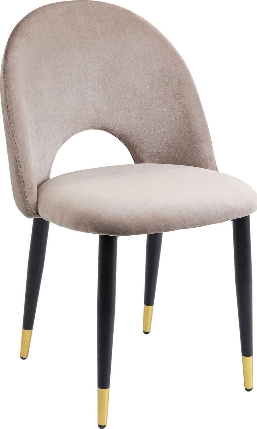 Eetkamerstoel Iris Velvet Taupe (2/Set) Kare Design Eetkamerstoel 80084