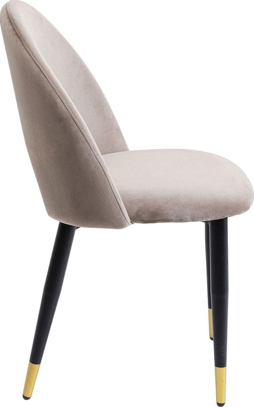 Eetkamerstoel Iris Velvet Taupe (2/Set) Kare Design Eetkamerstoel 80084