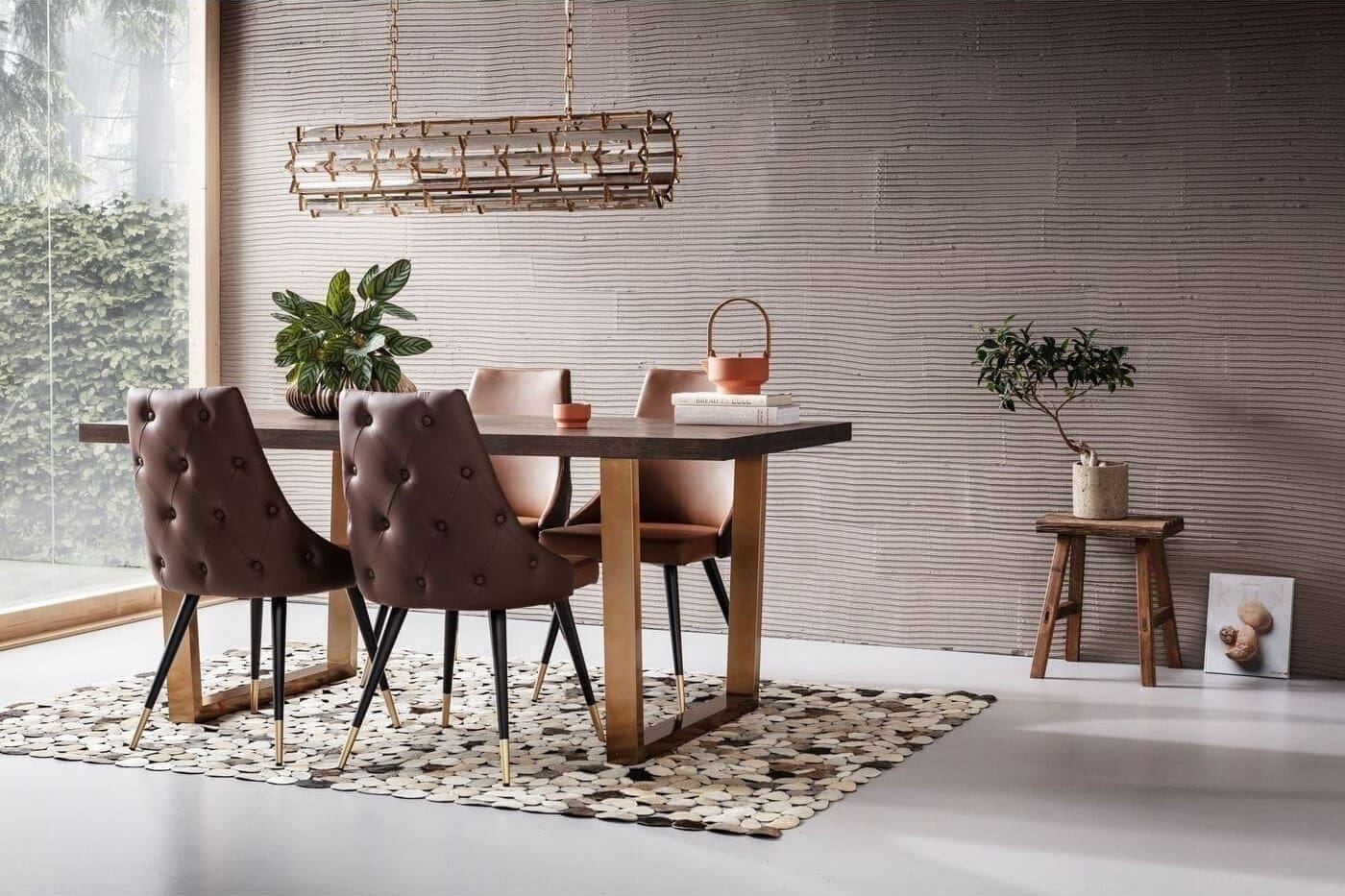 Eetkamerstoel Urban Desire Brown Kare Design Eetkamerstoel 83843