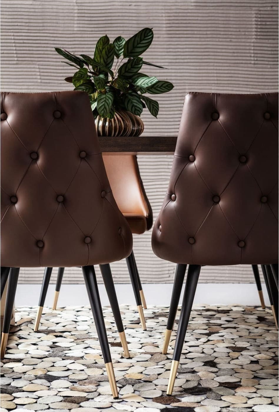 Eetkamerstoel Urban Desire Brown Kare Design Eetkamerstoel 83843