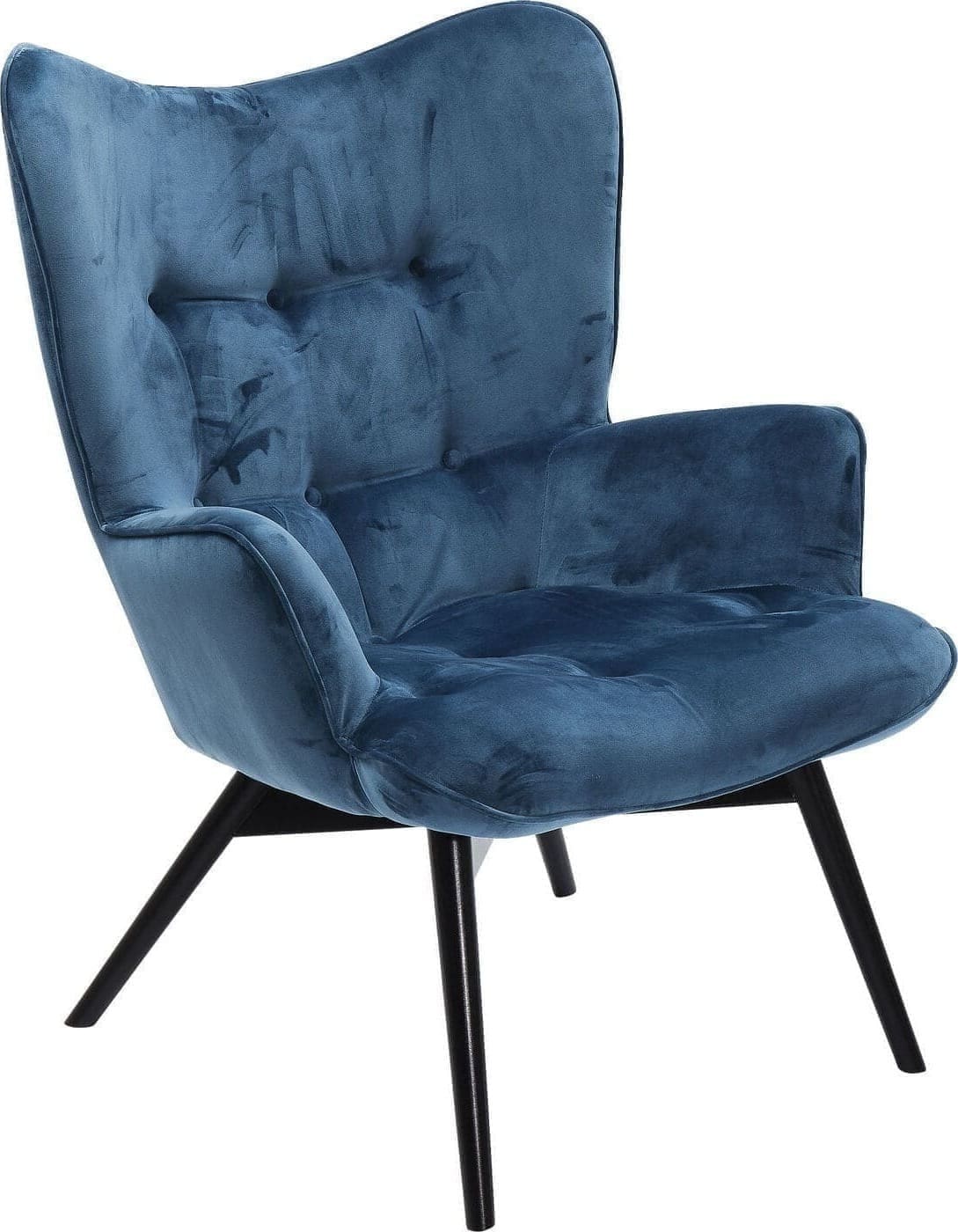 Fauteuil Black Vicky Velvet Bluegreen Kare Design Fauteuil 82609