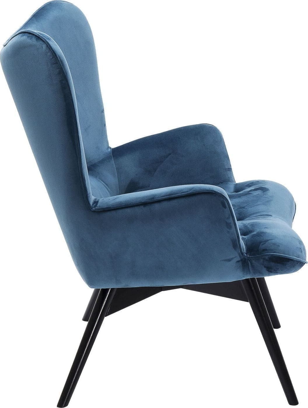 Fauteuil Black Vicky Velvet Bluegreen Kare Design Fauteuil 82609