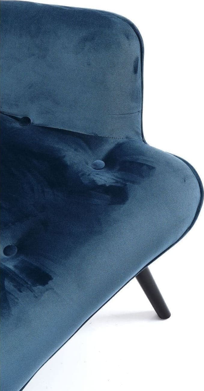 Fauteuil Black Vicky Velvet Bluegreen Kare Design Fauteuil 82609