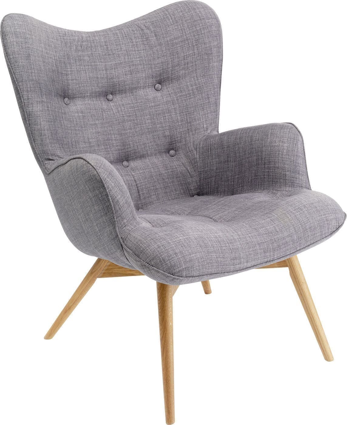 Fauteuil Vicky Grey Kare Design Fauteuil 82684