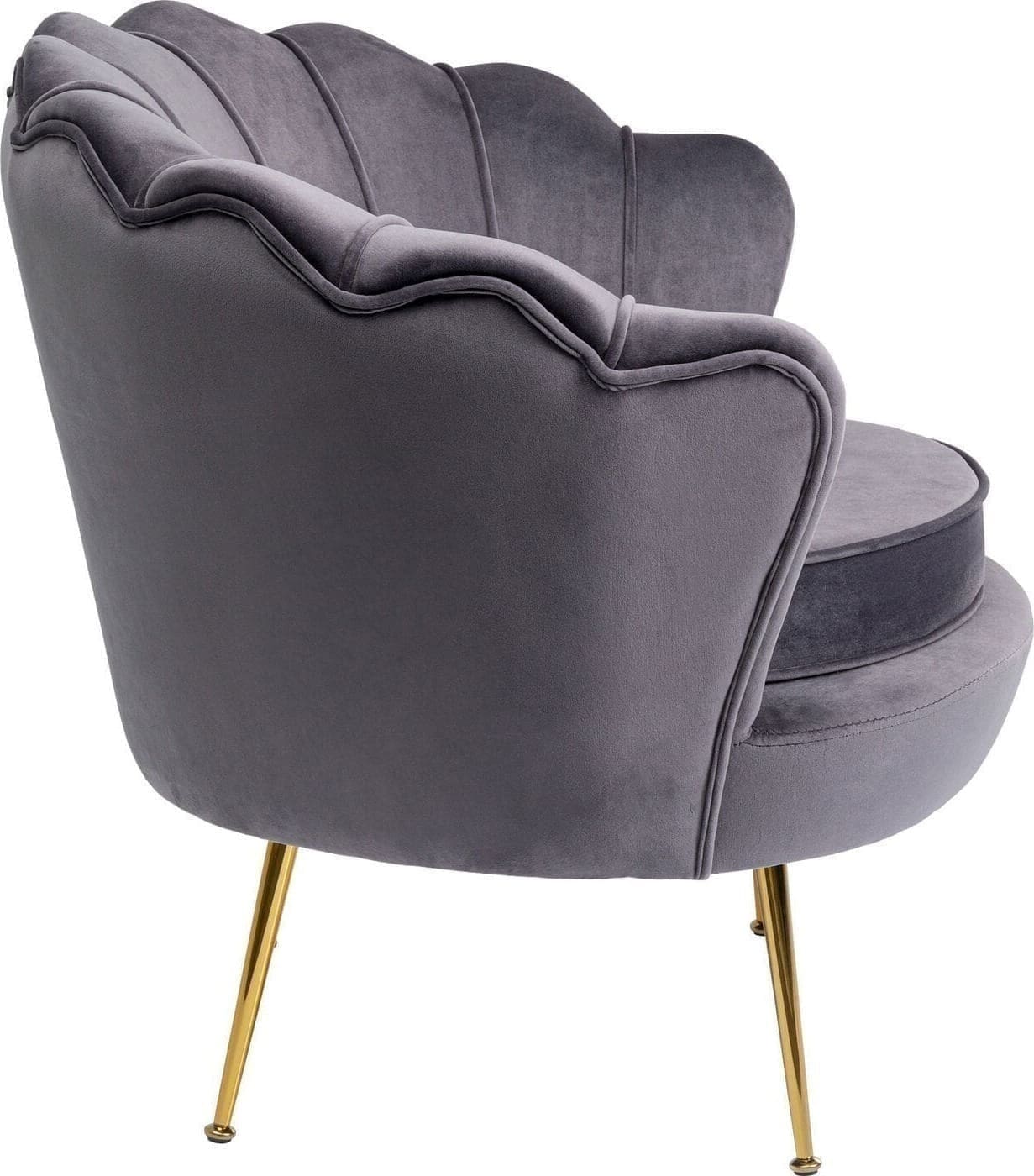 Fauteuil Water Lily Gold Grey Kare Design Fauteuil 85671