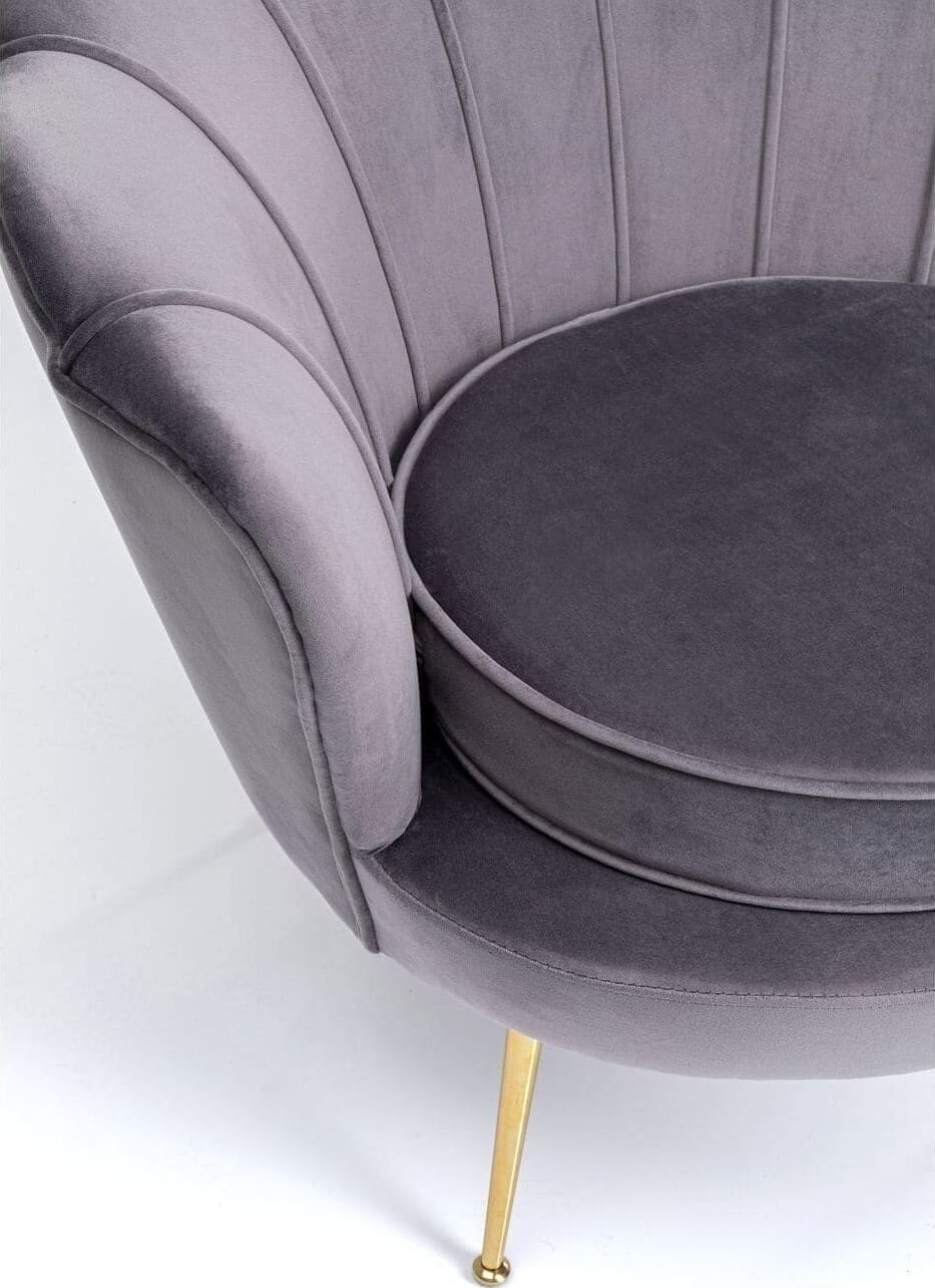Fauteuil Water Lily Gold Grey Kare Design Fauteuil 85671