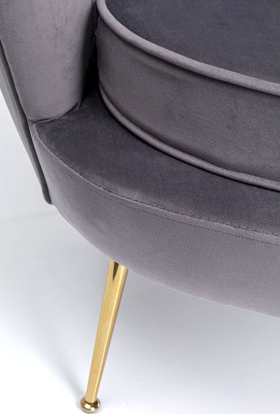 Fauteuil Water Lily Gold Grey Kare Design Fauteuil 85671