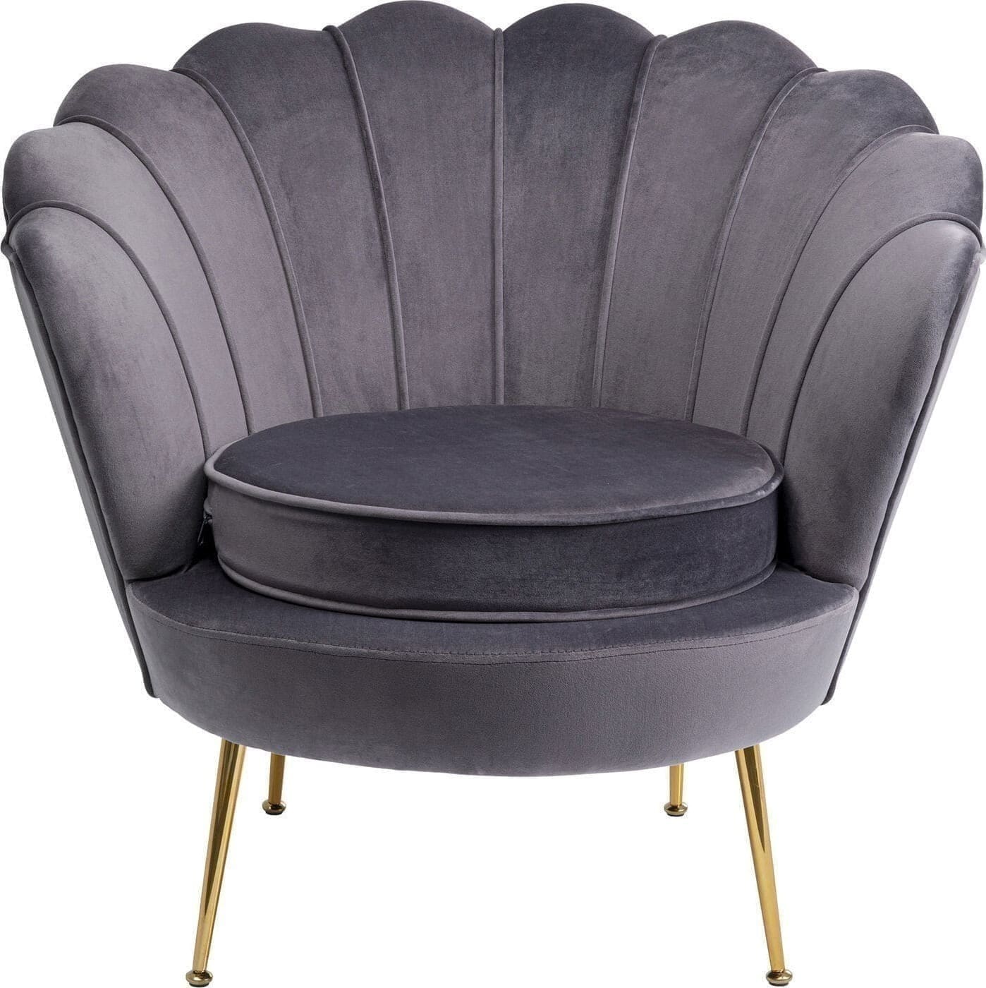Fauteuil Water Lily Gold Grey Kare Design Fauteuil 85671