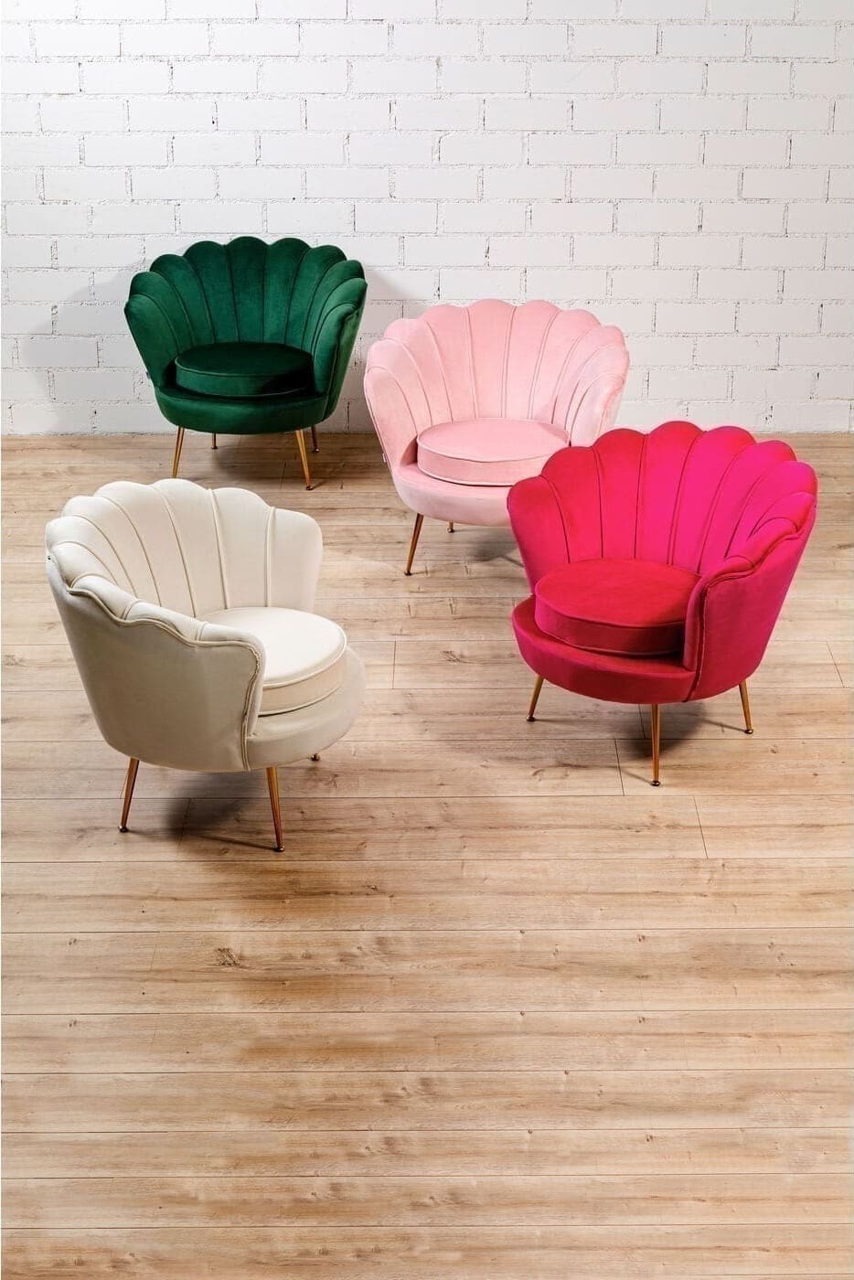Fauteuil Water Lily Gold Rose Kare Design Fauteuil 85193