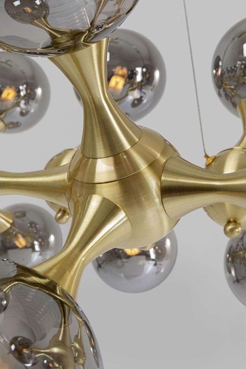 Hanglamp Atomic Bals Brass 140cm Kare Design Hanglamp 53731