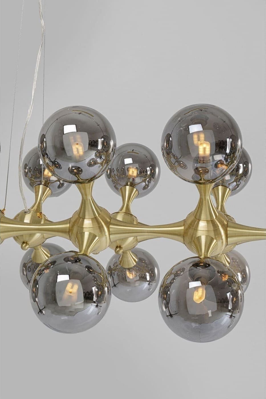 Hanglamp Atomic Bals Brass 140cm Kare Design Hanglamp 53731