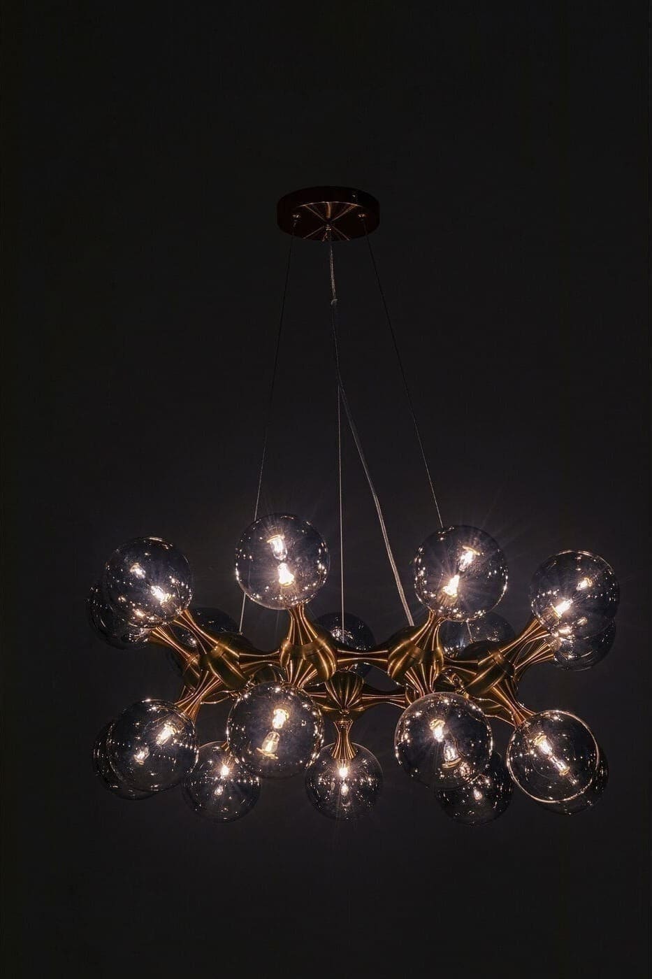 Hanglamp Atomic Bals Brass Ø74cm Kare Design Hanglamp 53394