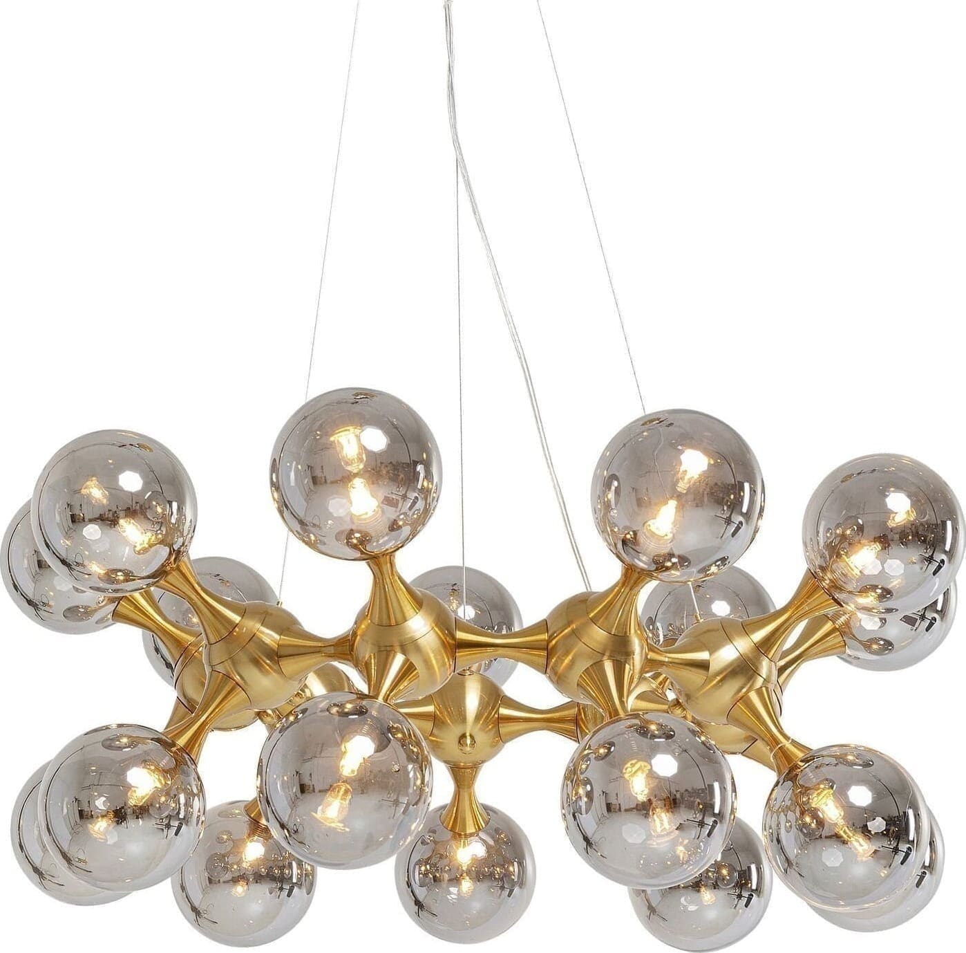 Hanglamp Atomic Bals Brass Ø74cm Kare Design Hanglamp 53394