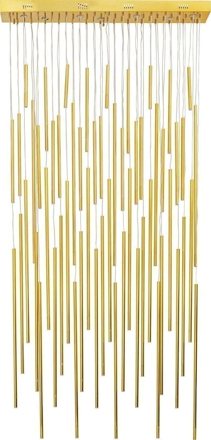 Hanglamp Living Vegas Deluxe Brass LED Kare Design Hanglamp 38881