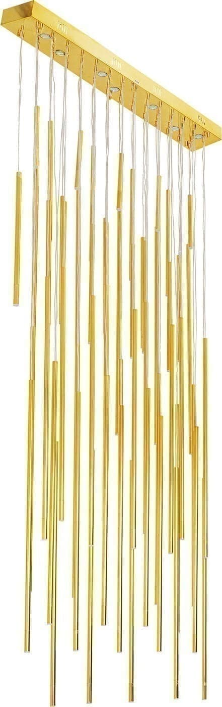 Hanglamp Living Vegas Deluxe Brass LED Kare Design Hanglamp 38881