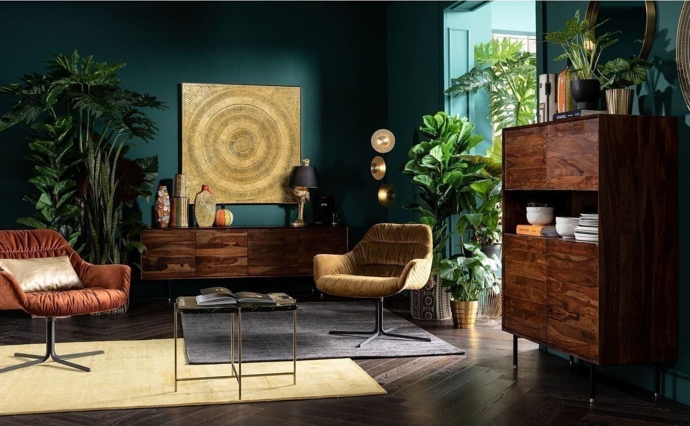 Object Schilderij Art Circle Gold 120x120cm Kare Design Beeld 52766