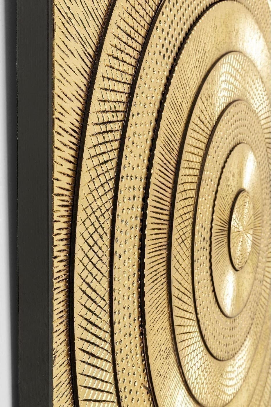 Object Schilderij Art Circle Gold 120x120cm Kare Design Beeld 52766